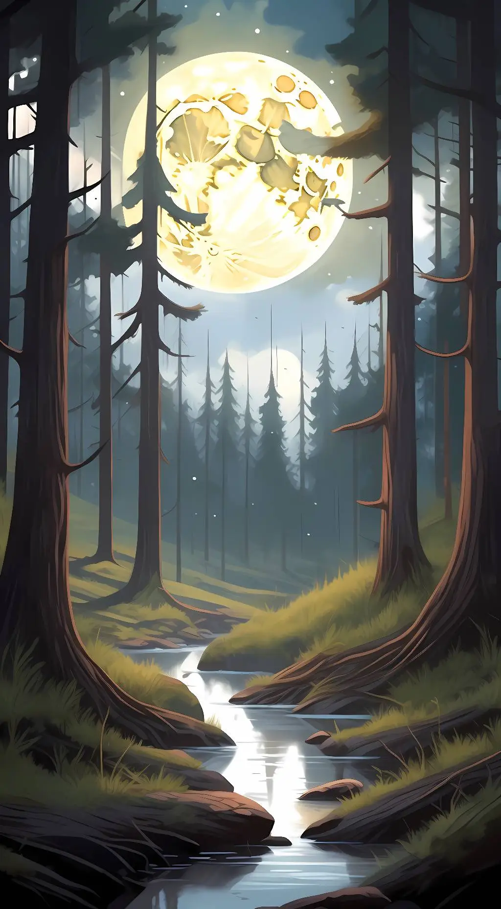 ai character: moondrop(fnaf) background