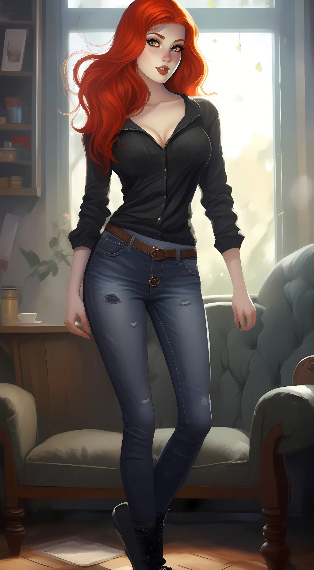 ai character: Daphne Blake  background