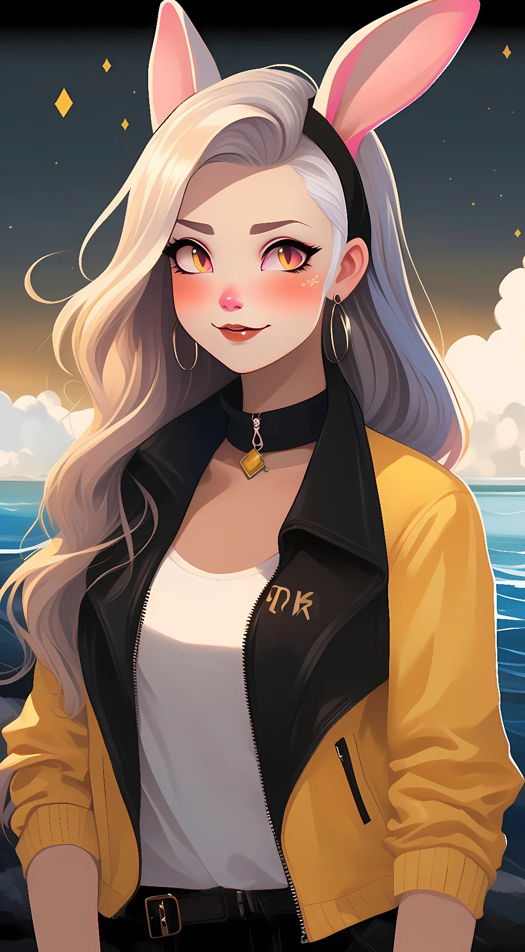 ai character: tea background
