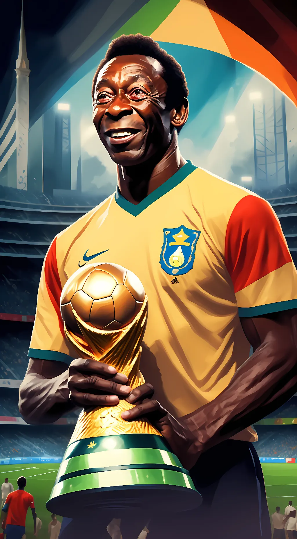 ai character: Pele background