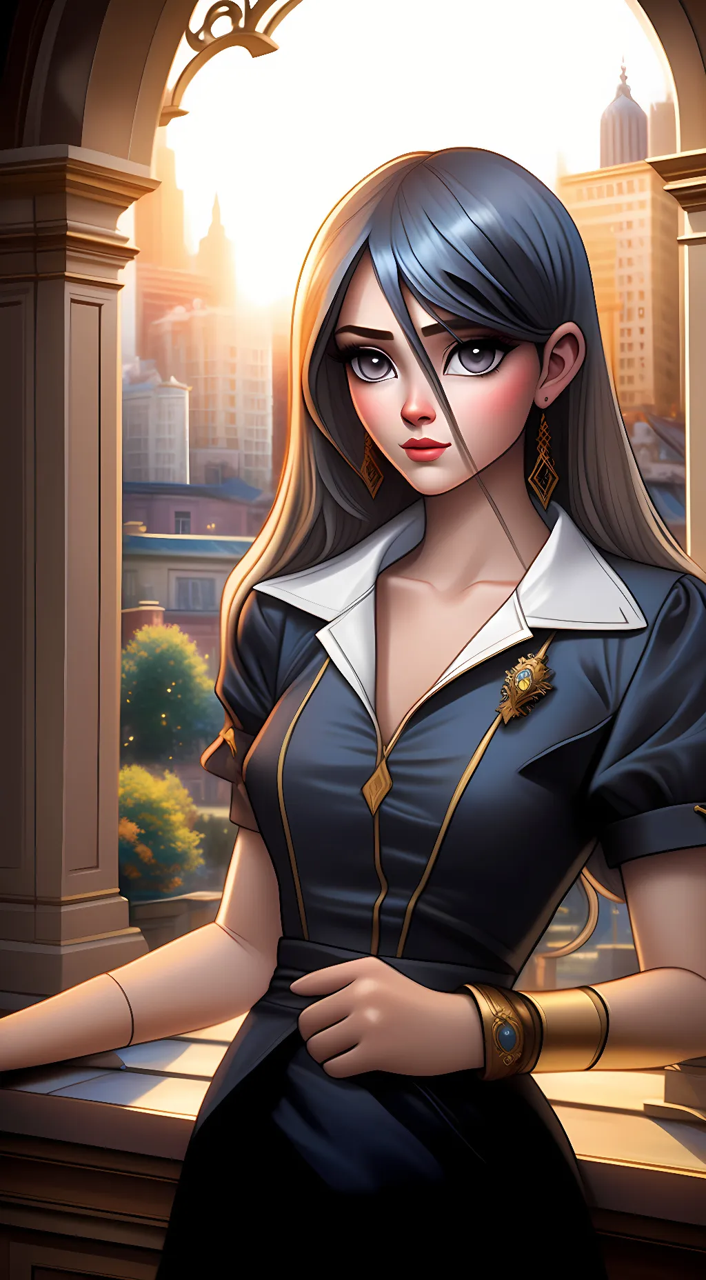 ai character: Isabelle Kaiba  background