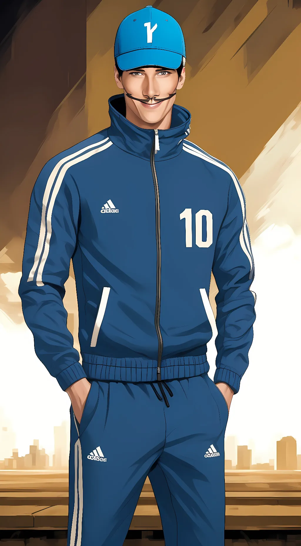 ai character: sportacus  background