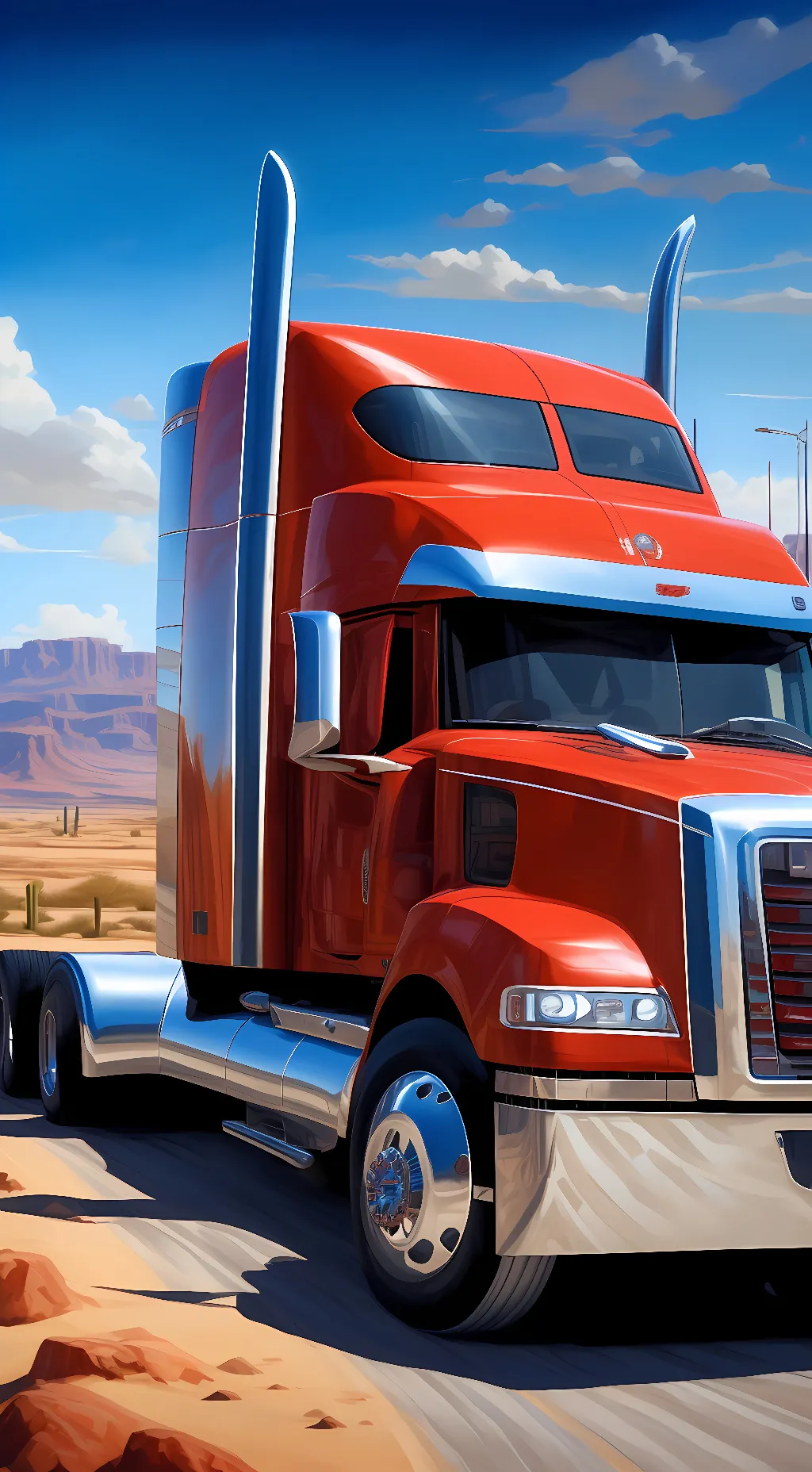 ai character: Optimus Prime background