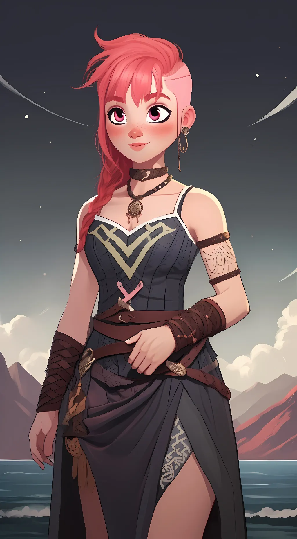 ai character: Nimona background
