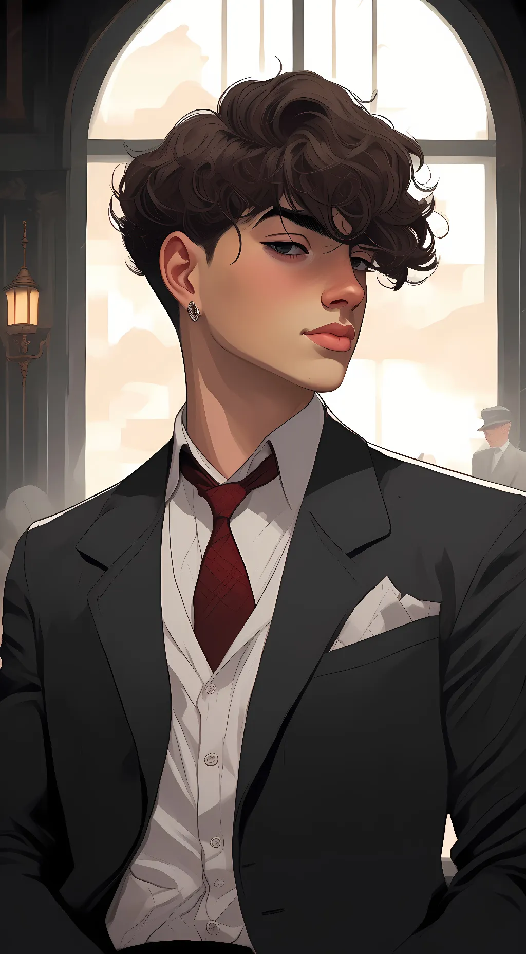 ai character: langue background