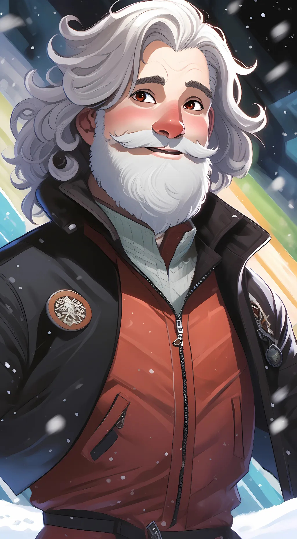 ai character: Santa Claus background