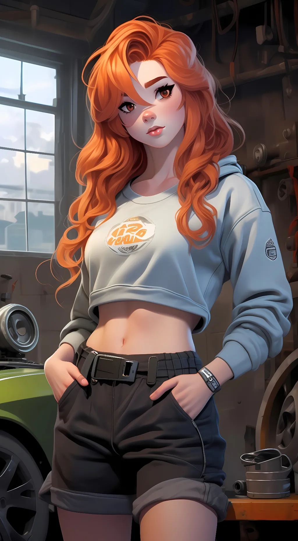 ai character: Ginger background