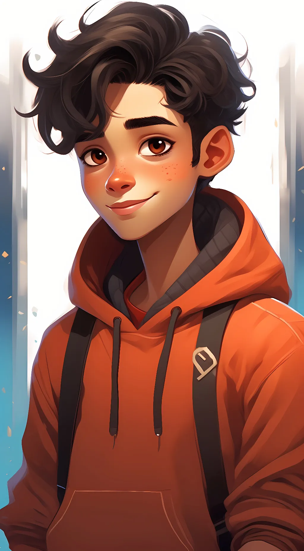 ai character: Miguel from Coco  background