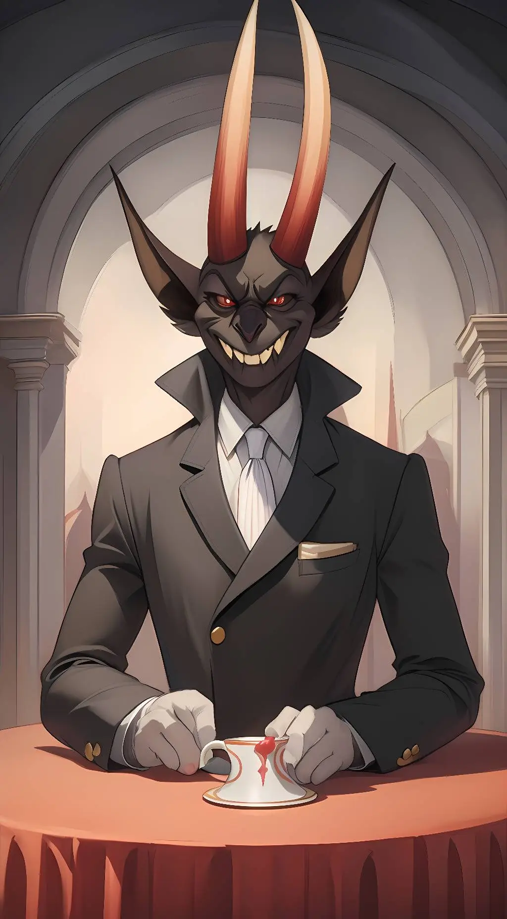 ai character: ♧ The Devil ♧ background