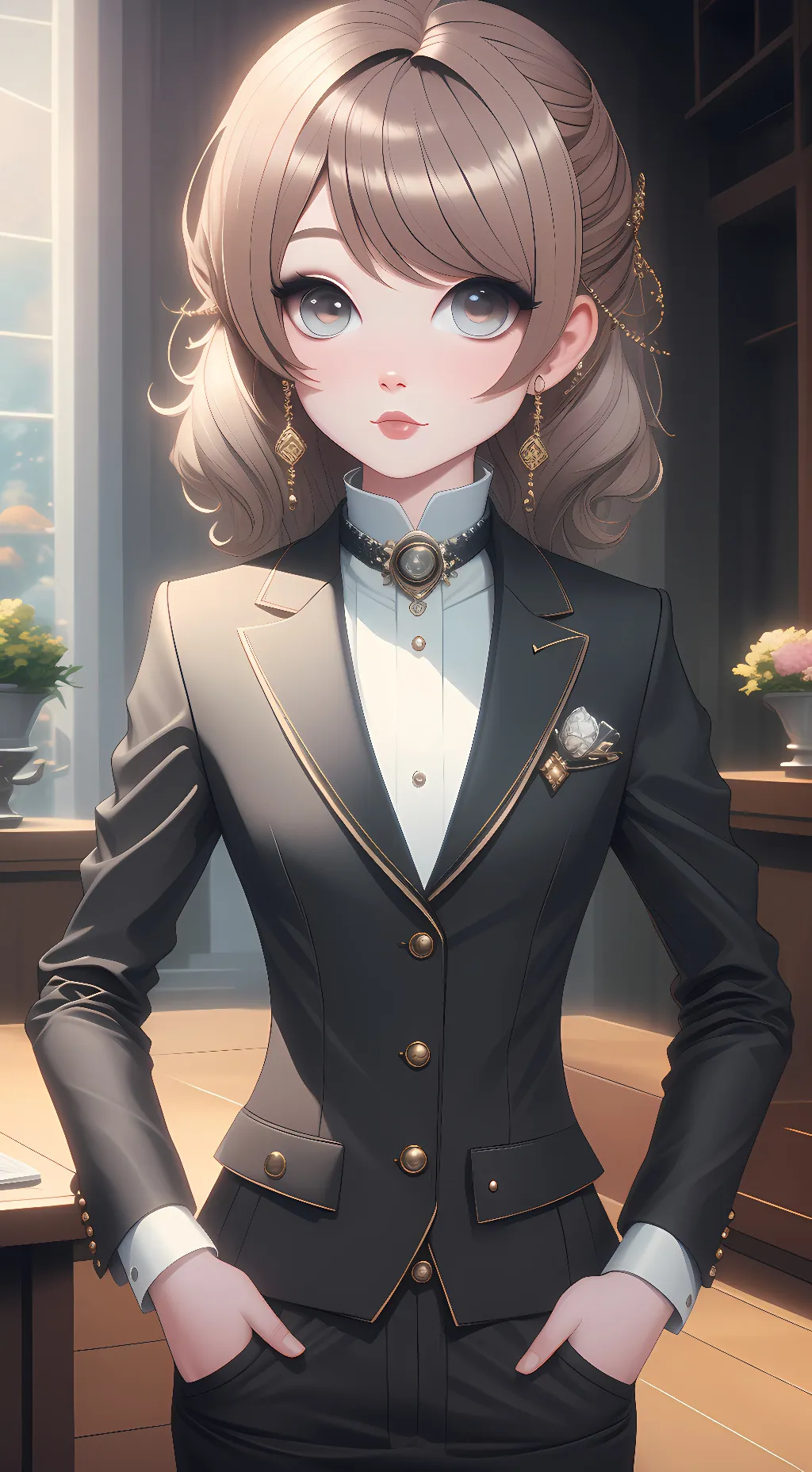 ai character: Eva Burton background
