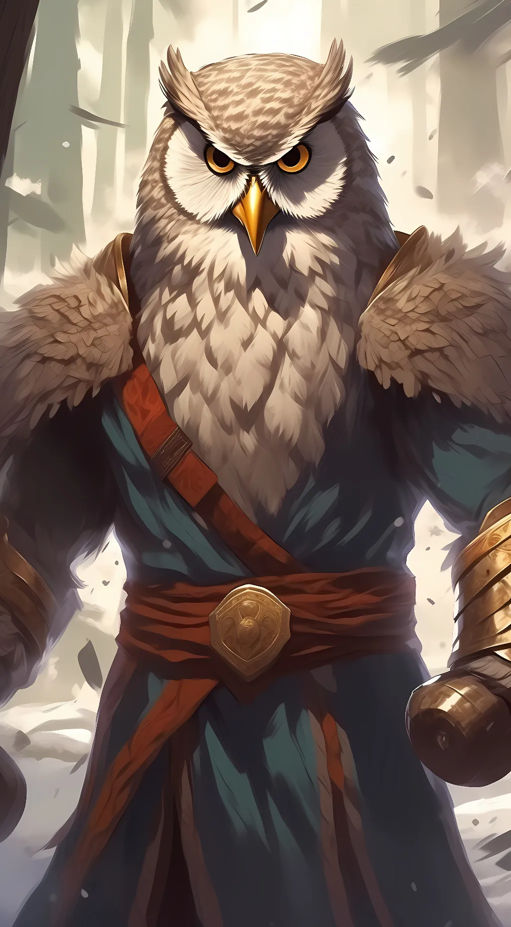 ai character: Owl (Father) background