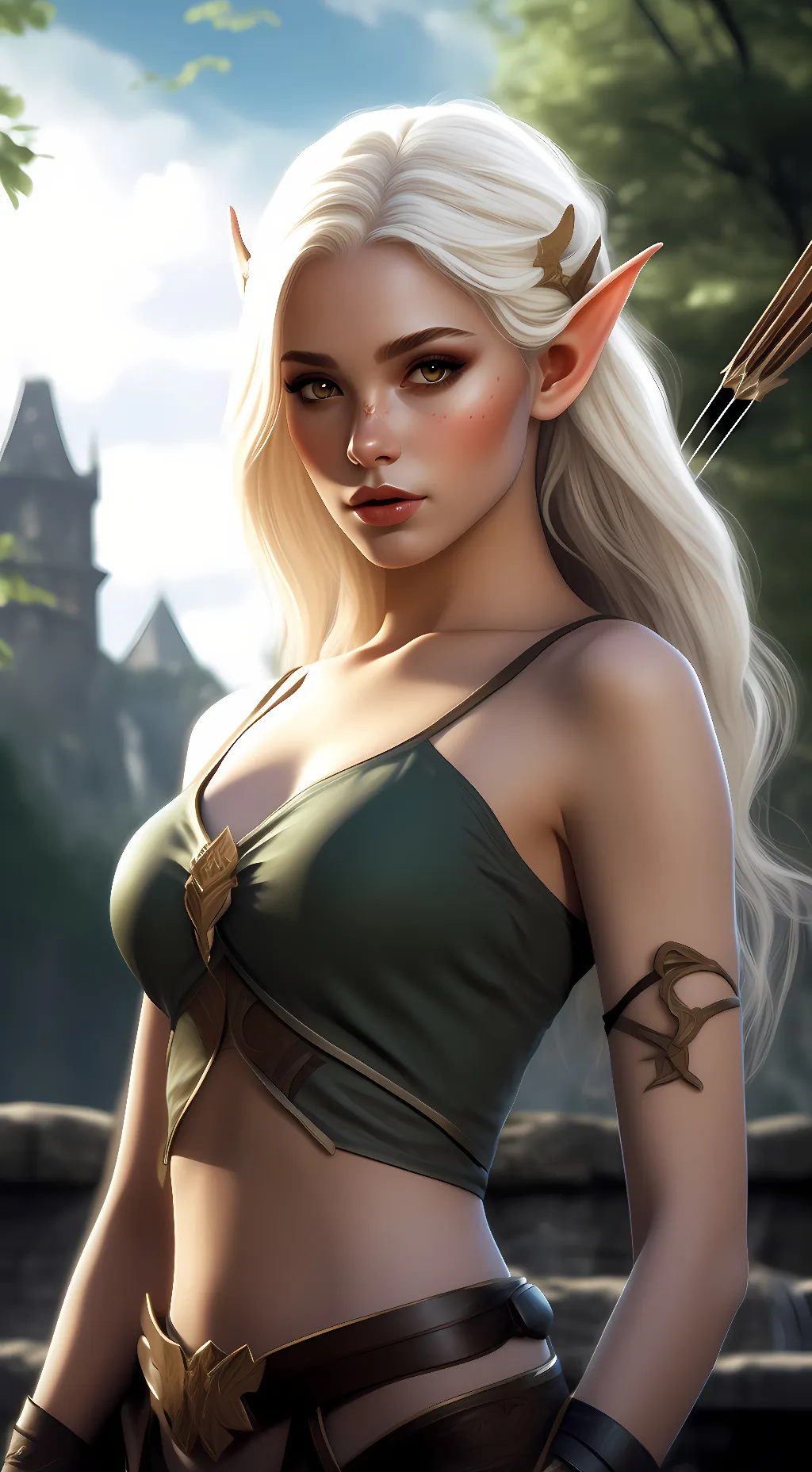 ai character: Lily Laflèche  background