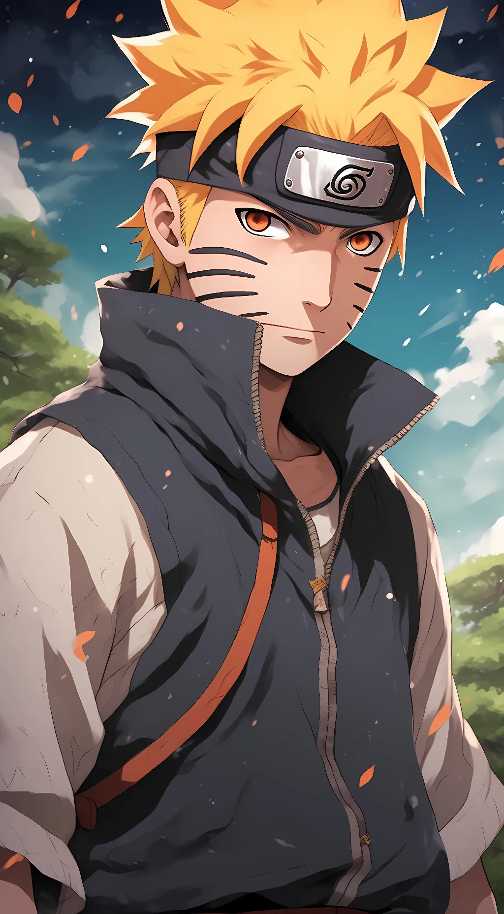 ai character: naruto uzumaki  background