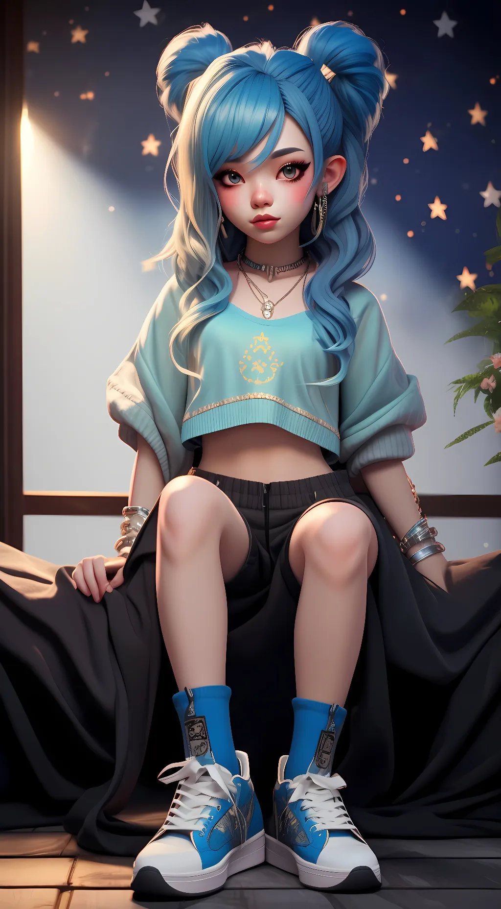 ai character: stella background
