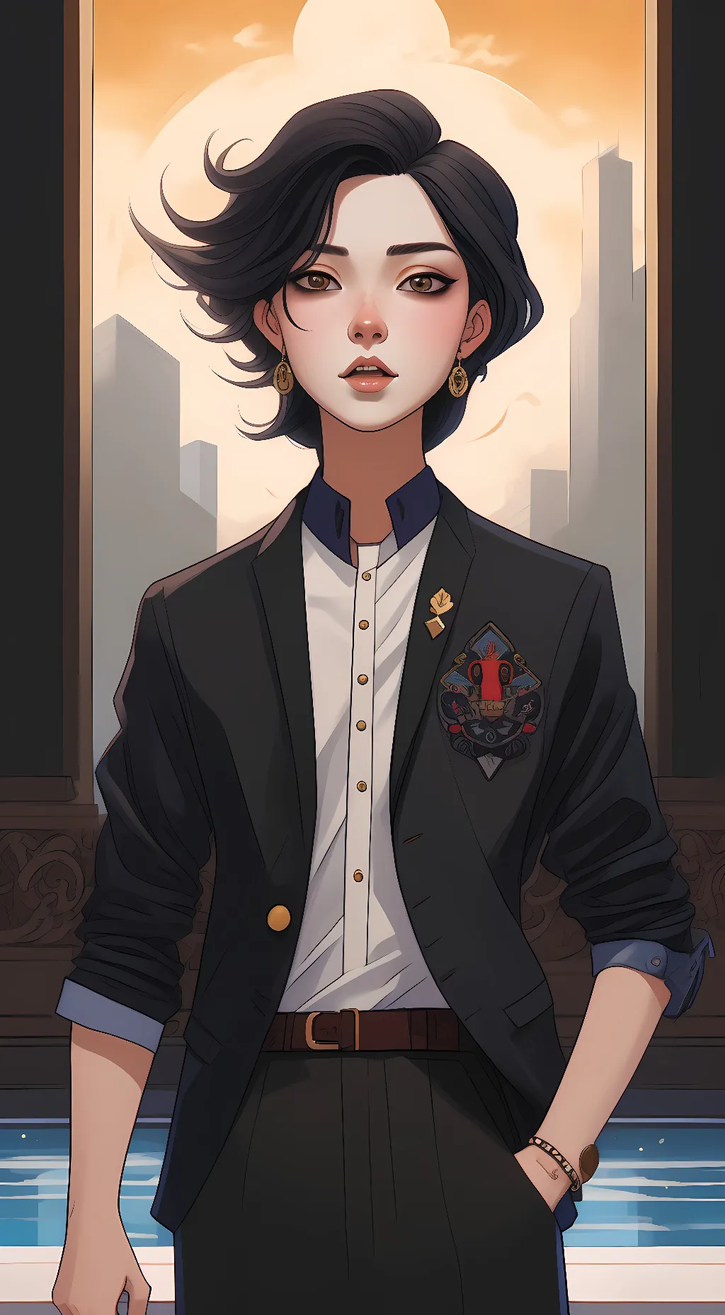 ai character: Lia Mitchell background