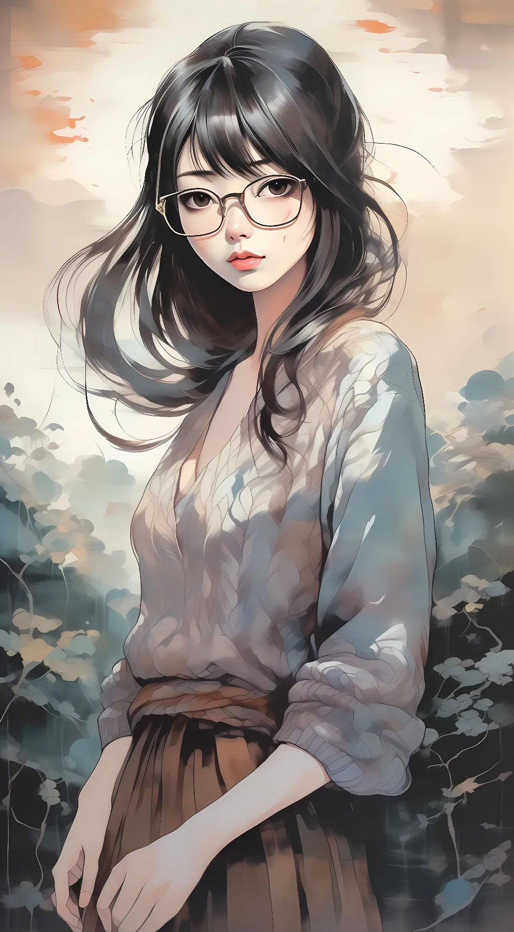 ai character: Konami Kosawa background