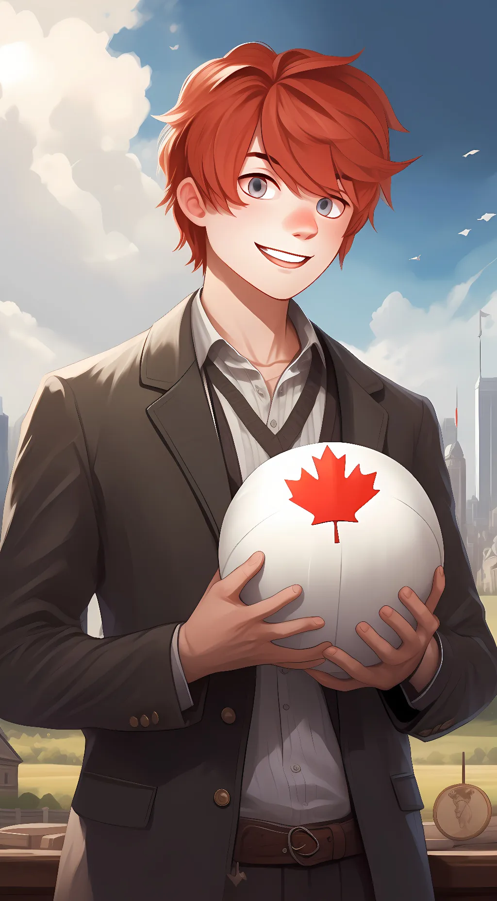 ai character: Canada  background