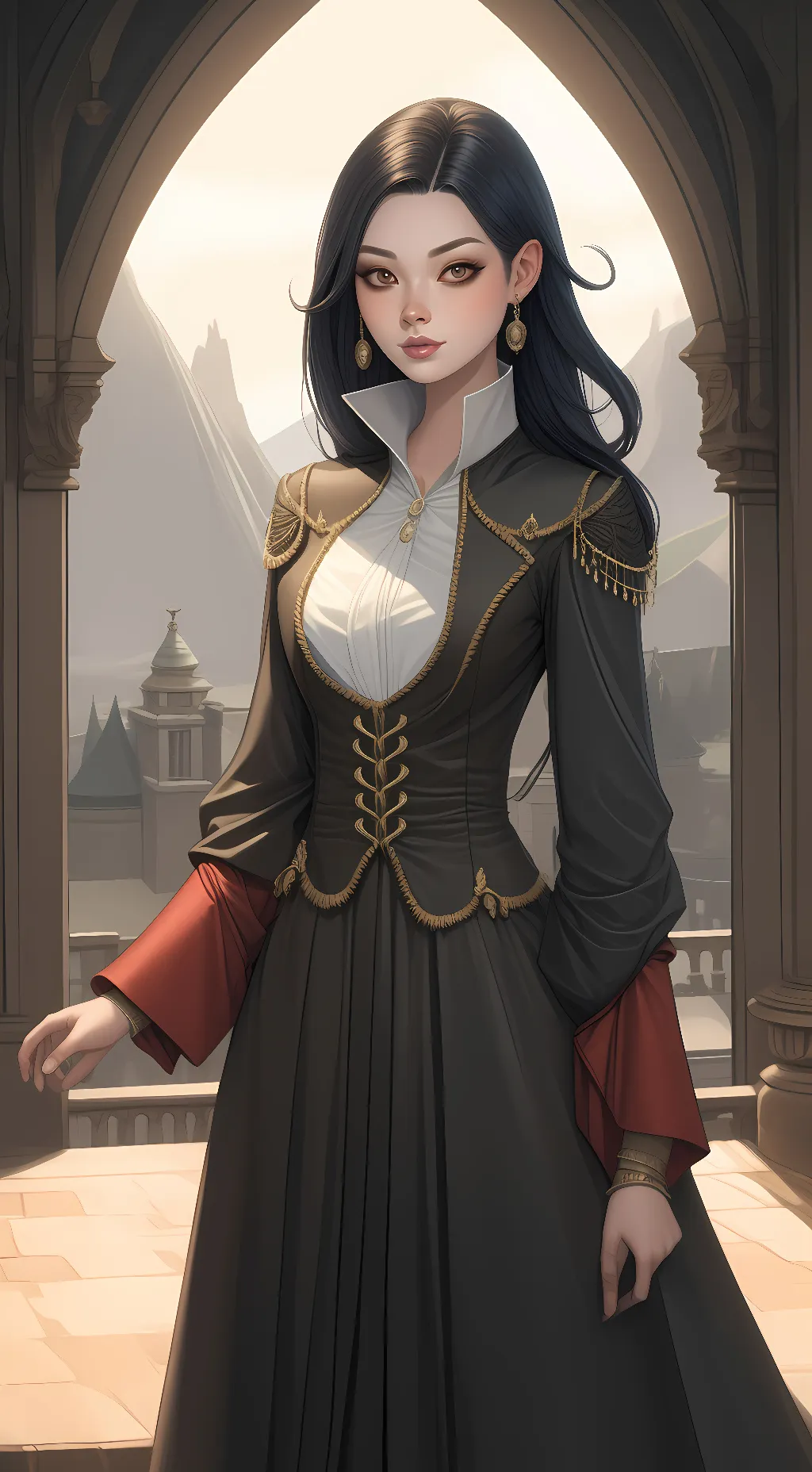 ai character: a shy girl background