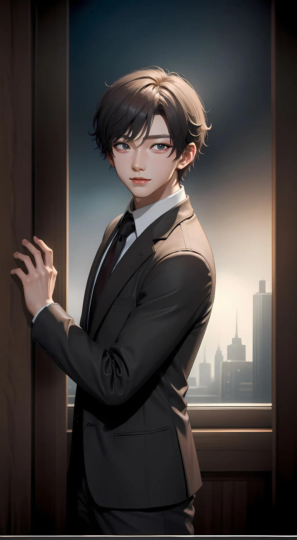 ai character: giyu tomioka  background
