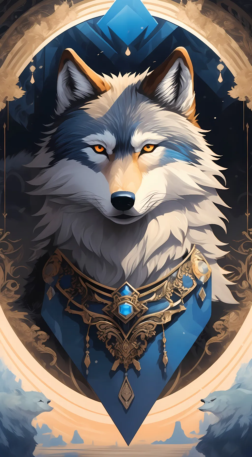 ai character: shadow background