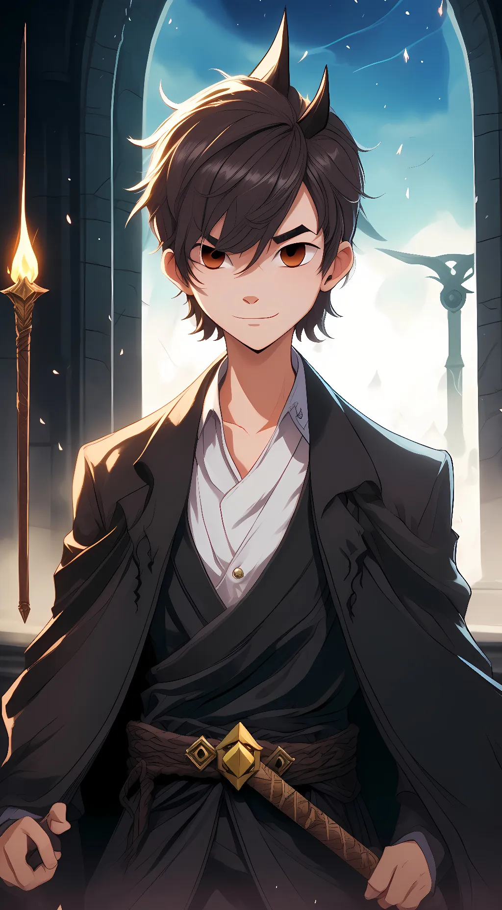 ai character: Zack Dark  background
