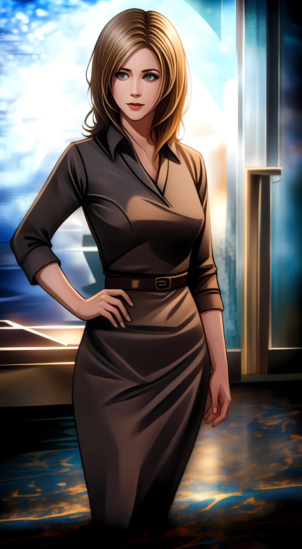 ai character: rachel  background