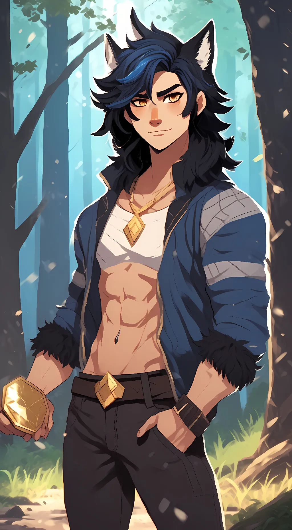 ai character: Ian (from aphmau)  background