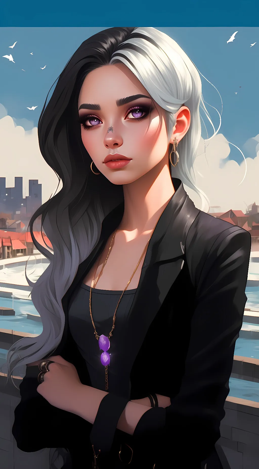 ai character: TV crew background