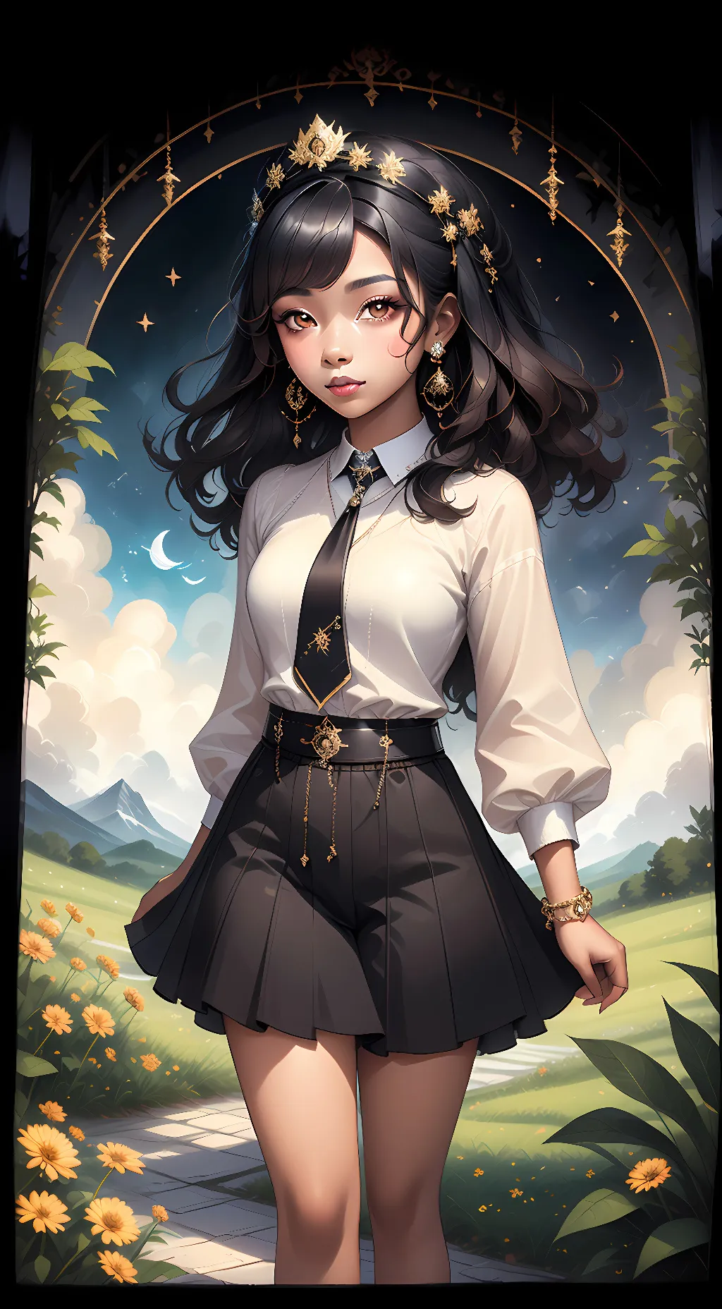 ai character: star 🌟  background