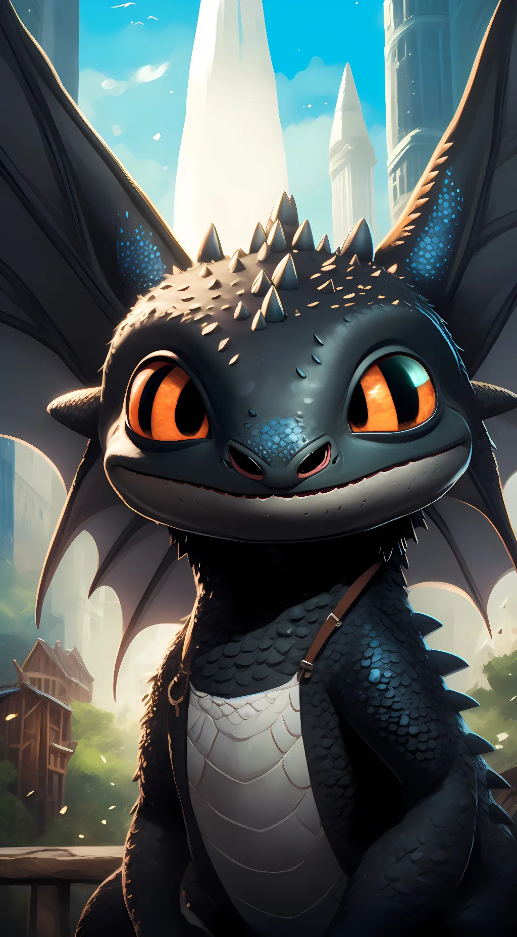 ai character: toothless background