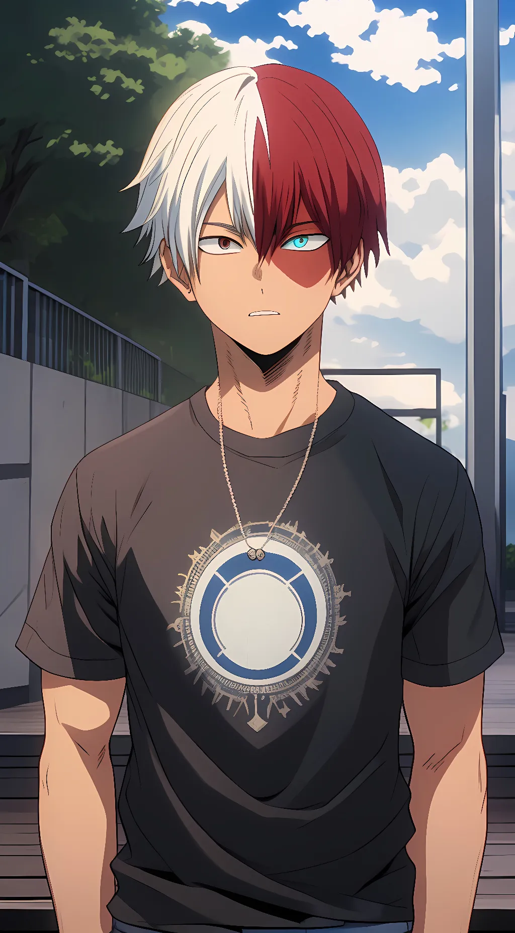 ai character: Shoto-3rd year background