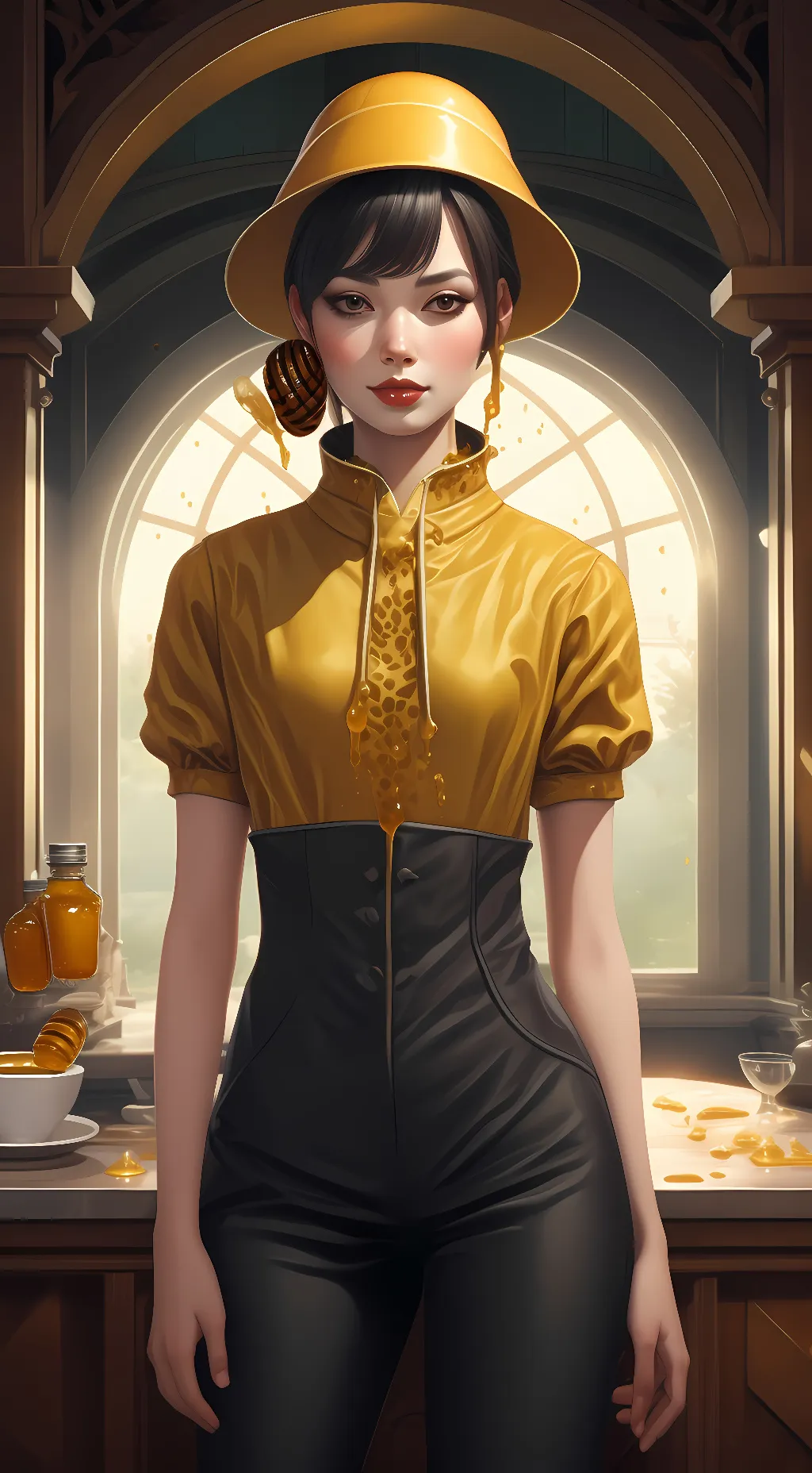ai character: 💛Amiya 💛 background