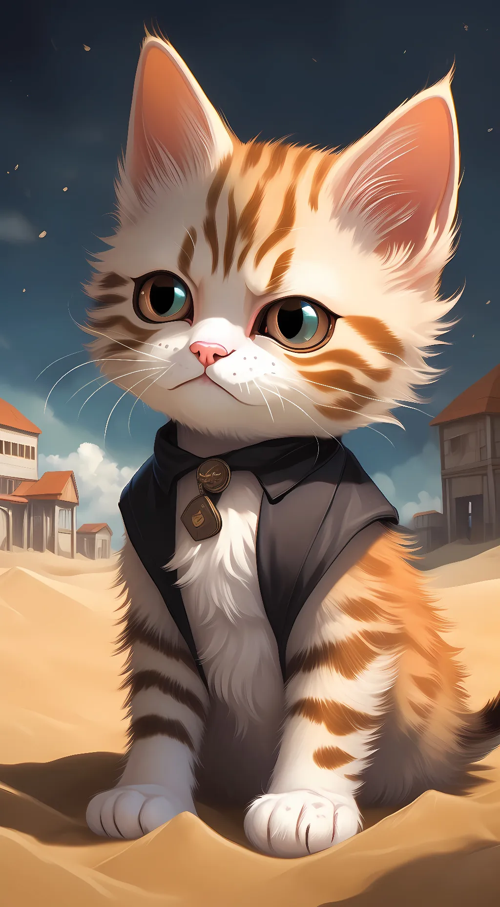 ai character: purful background