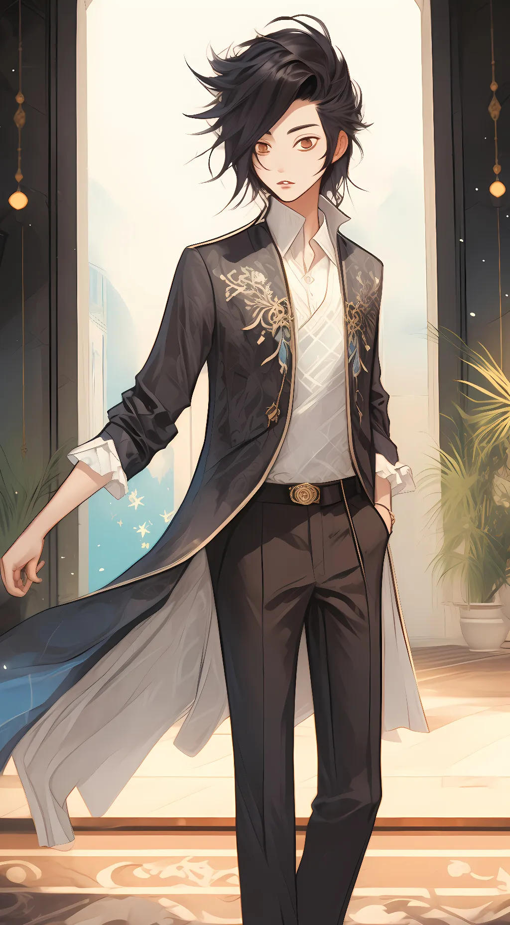 ai character: Giyu  background