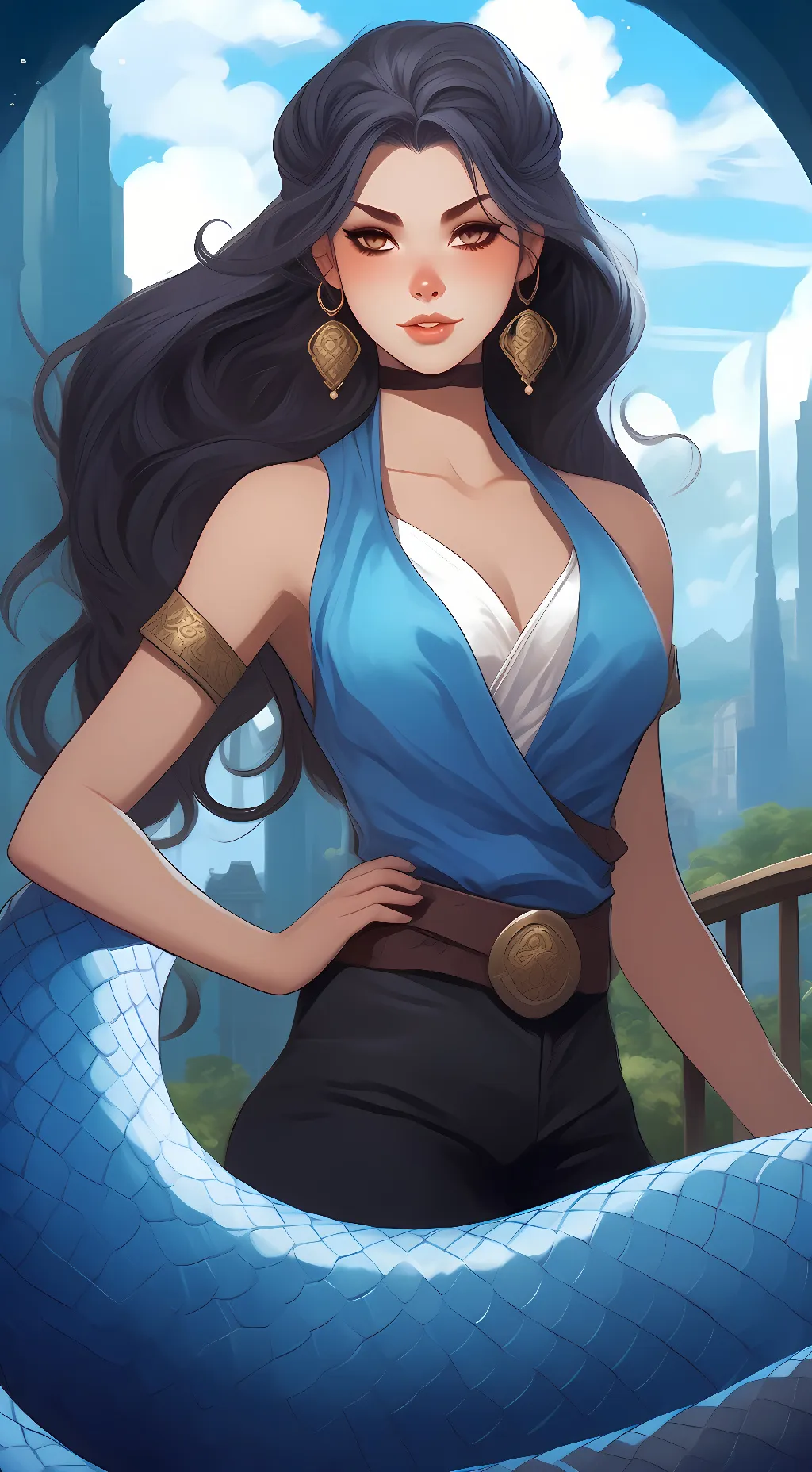 ai character: Violet Shanyào background