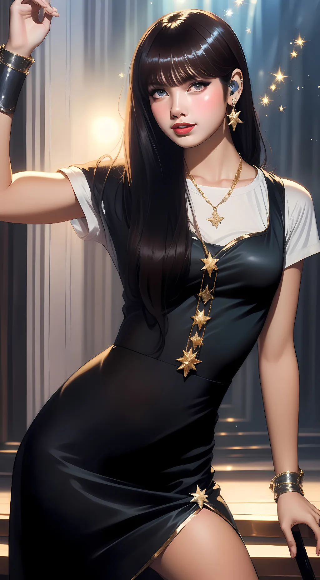 ai character: Lisa(Blackpink) background