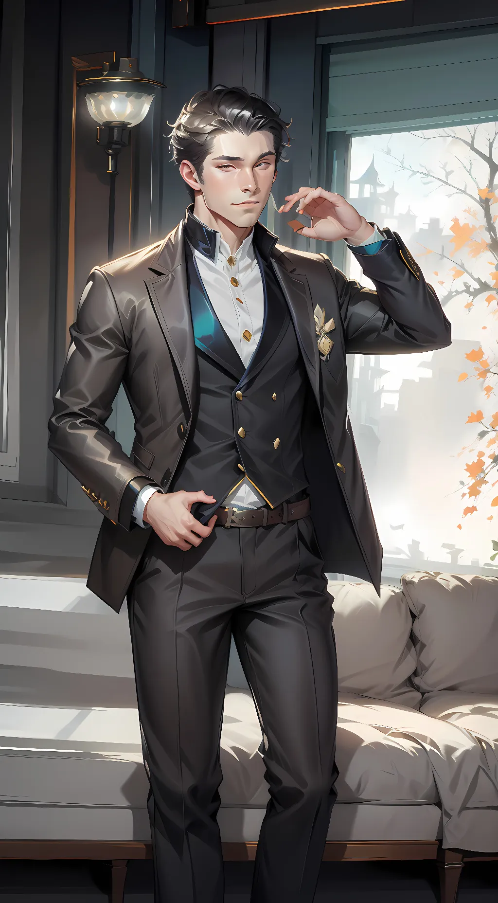 ai character: Hikari  background