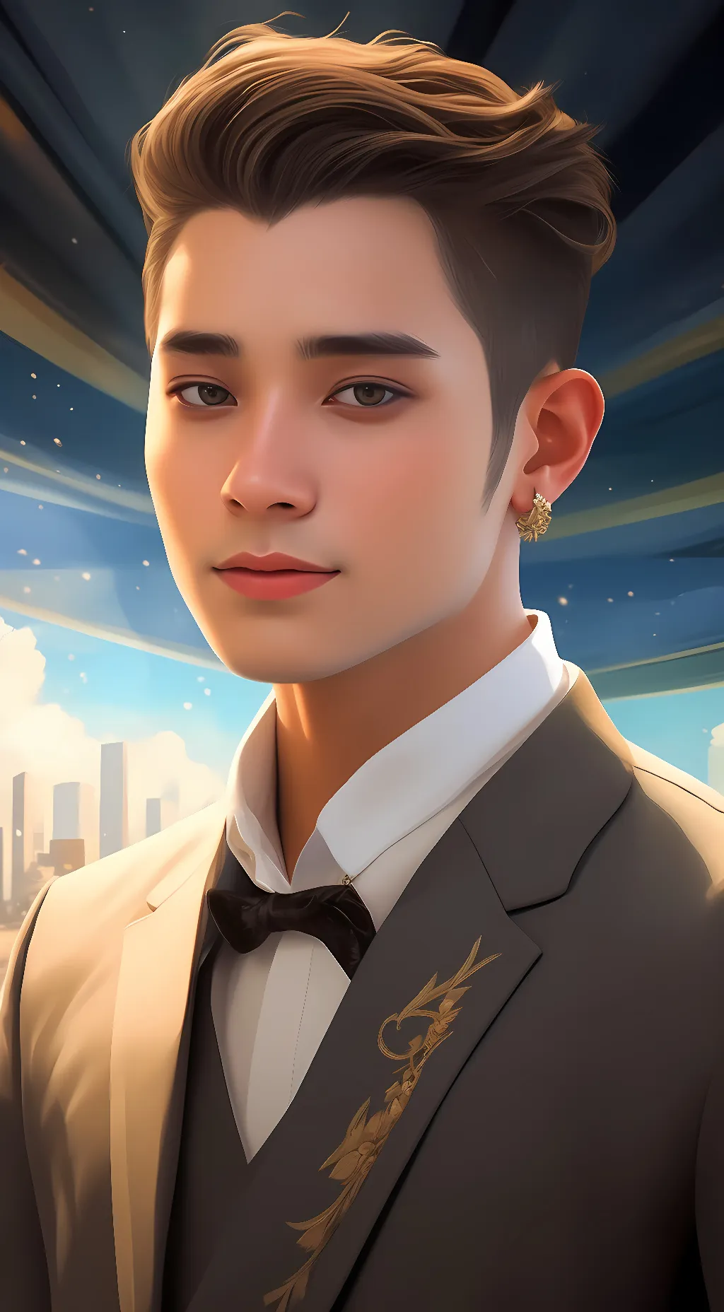 ai character: cutie background