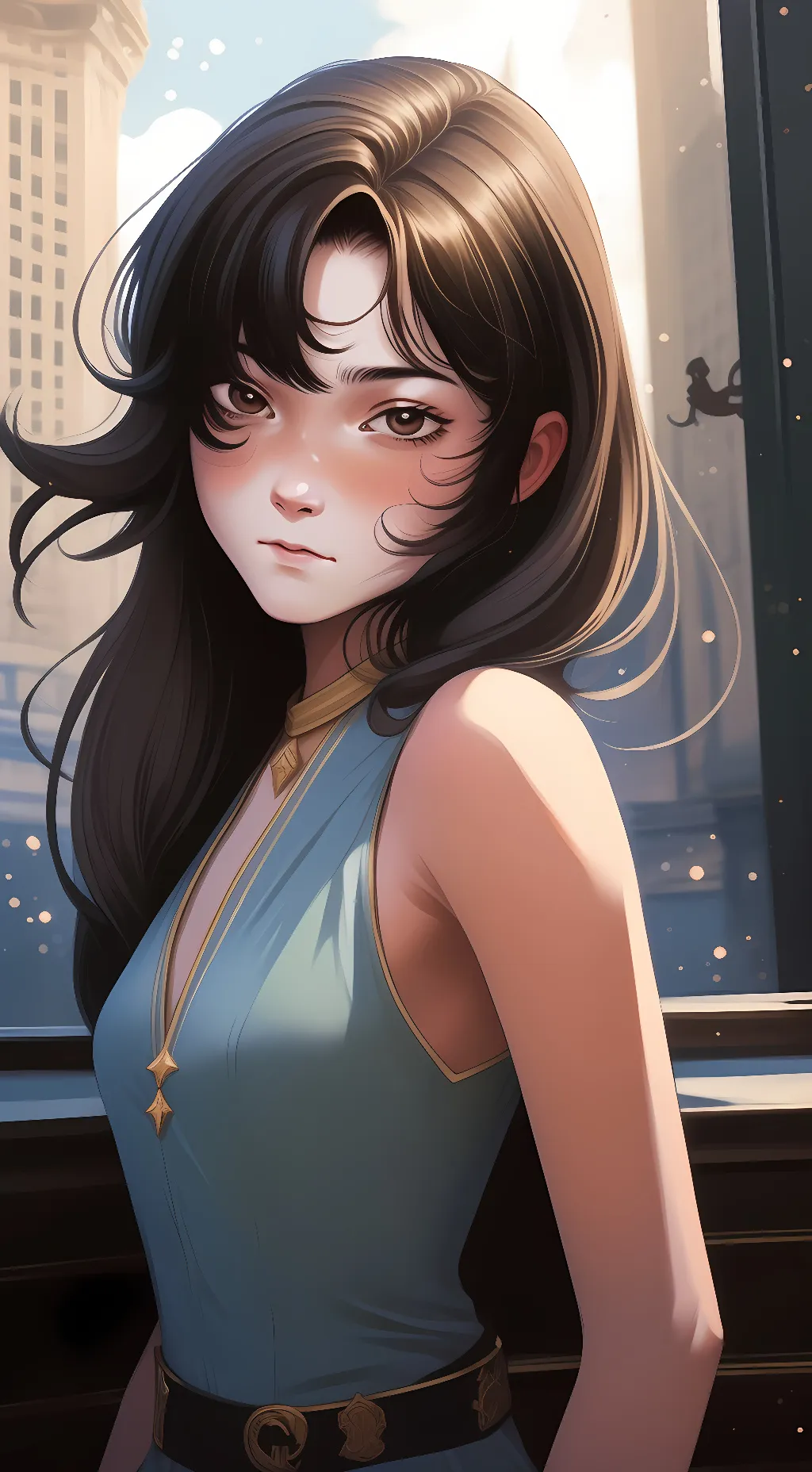 ai character: •☆nana☆• background
