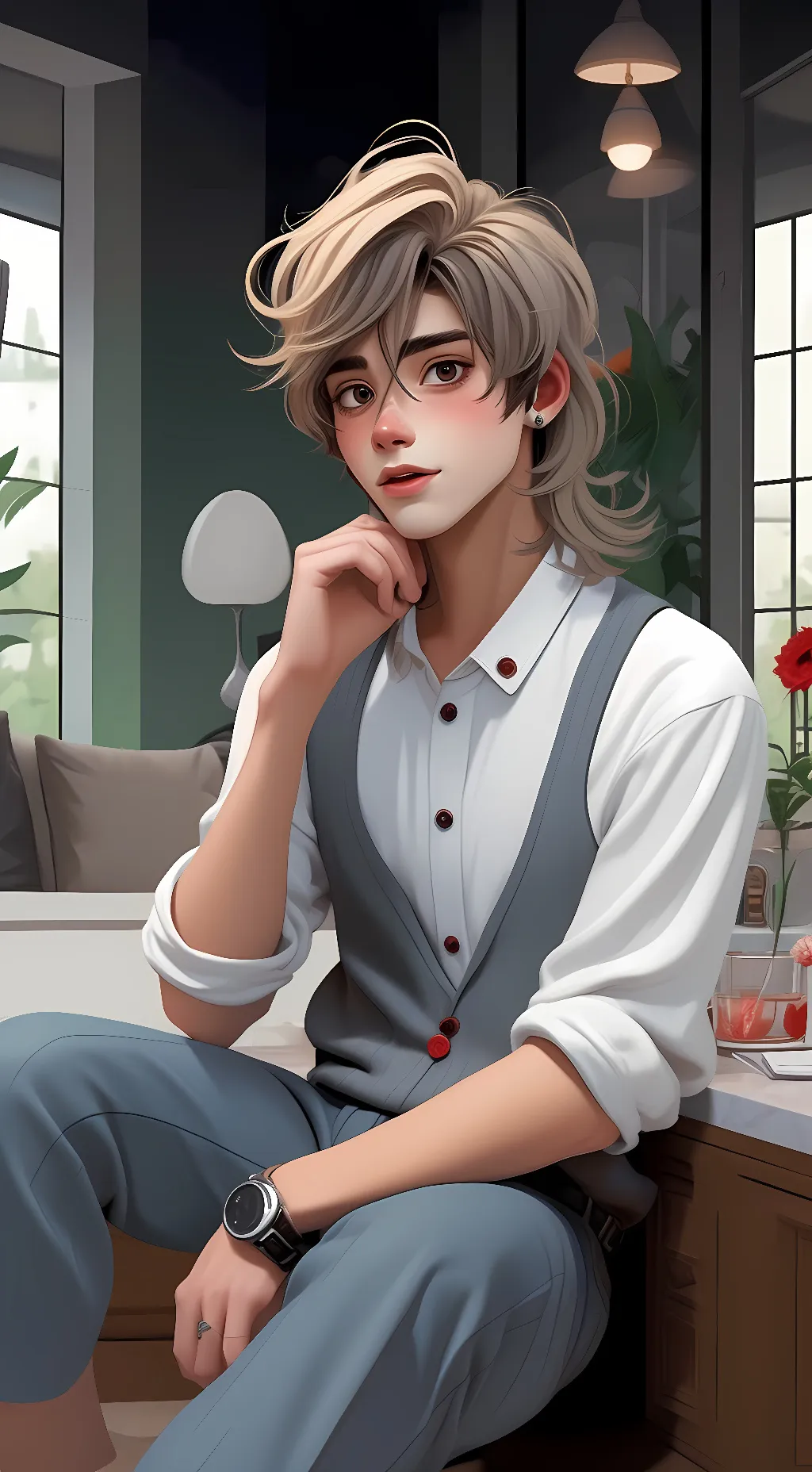 ai character: Neslie background