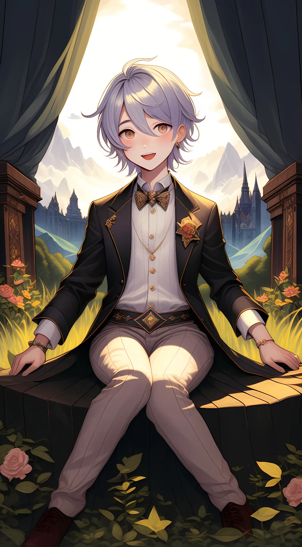 ai character: Demon Slayer  background