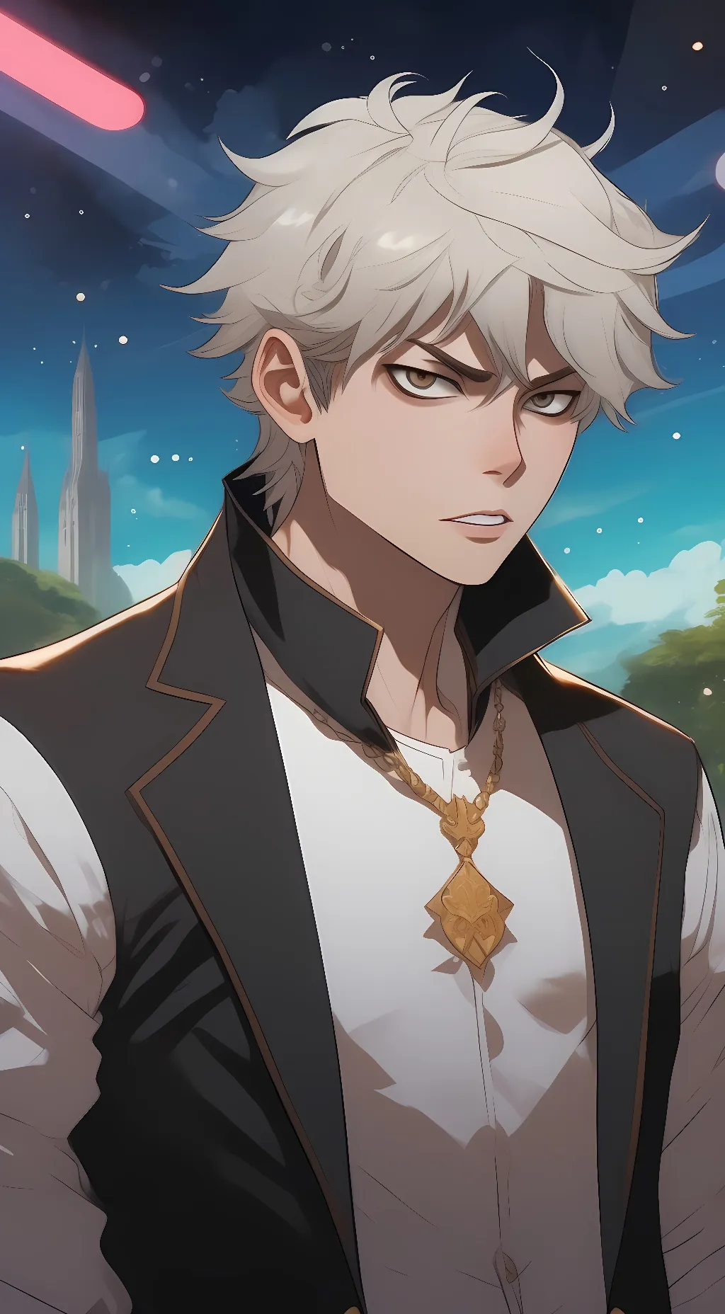 ai character: Katsuki bakugou  background