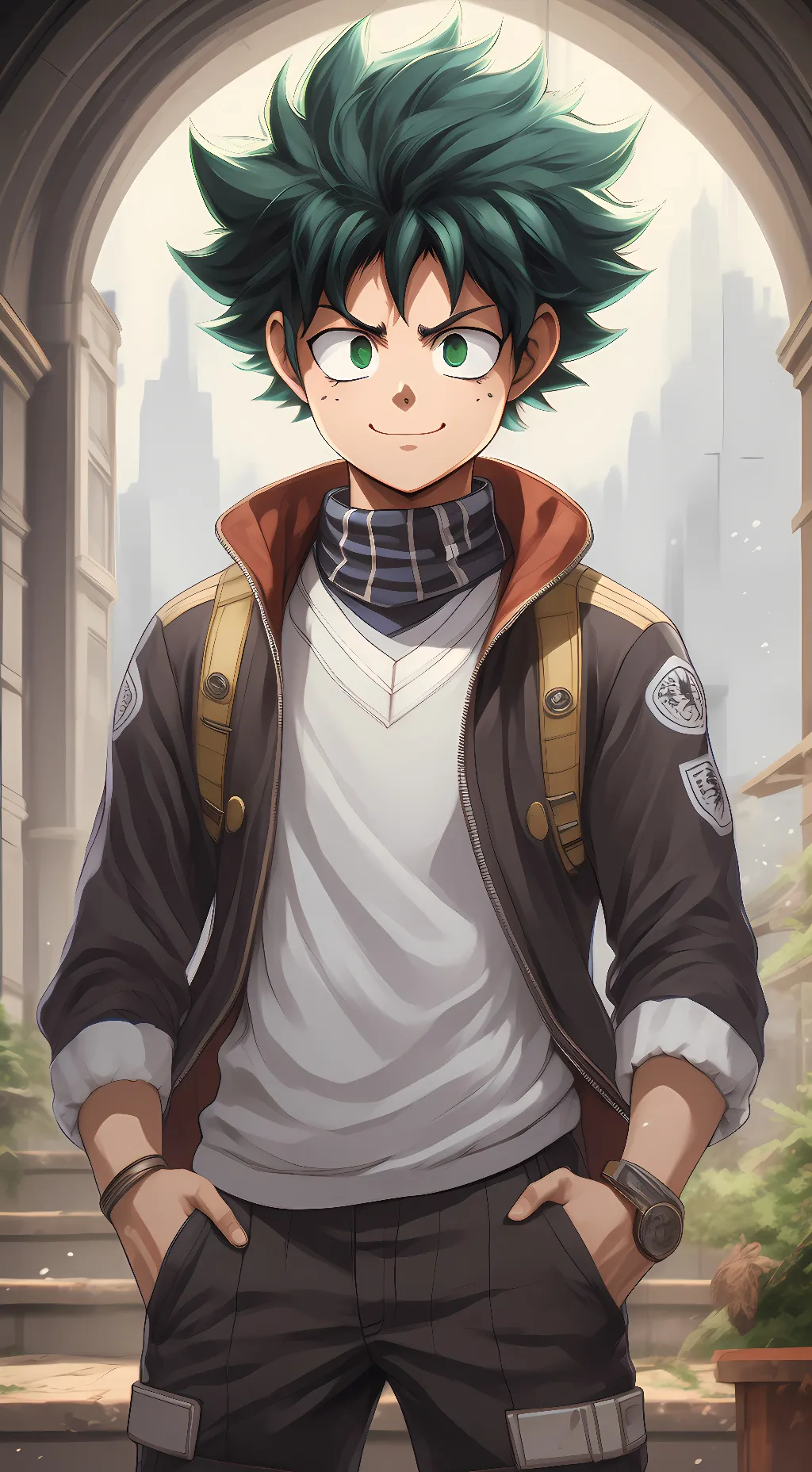 ai character: Deku background