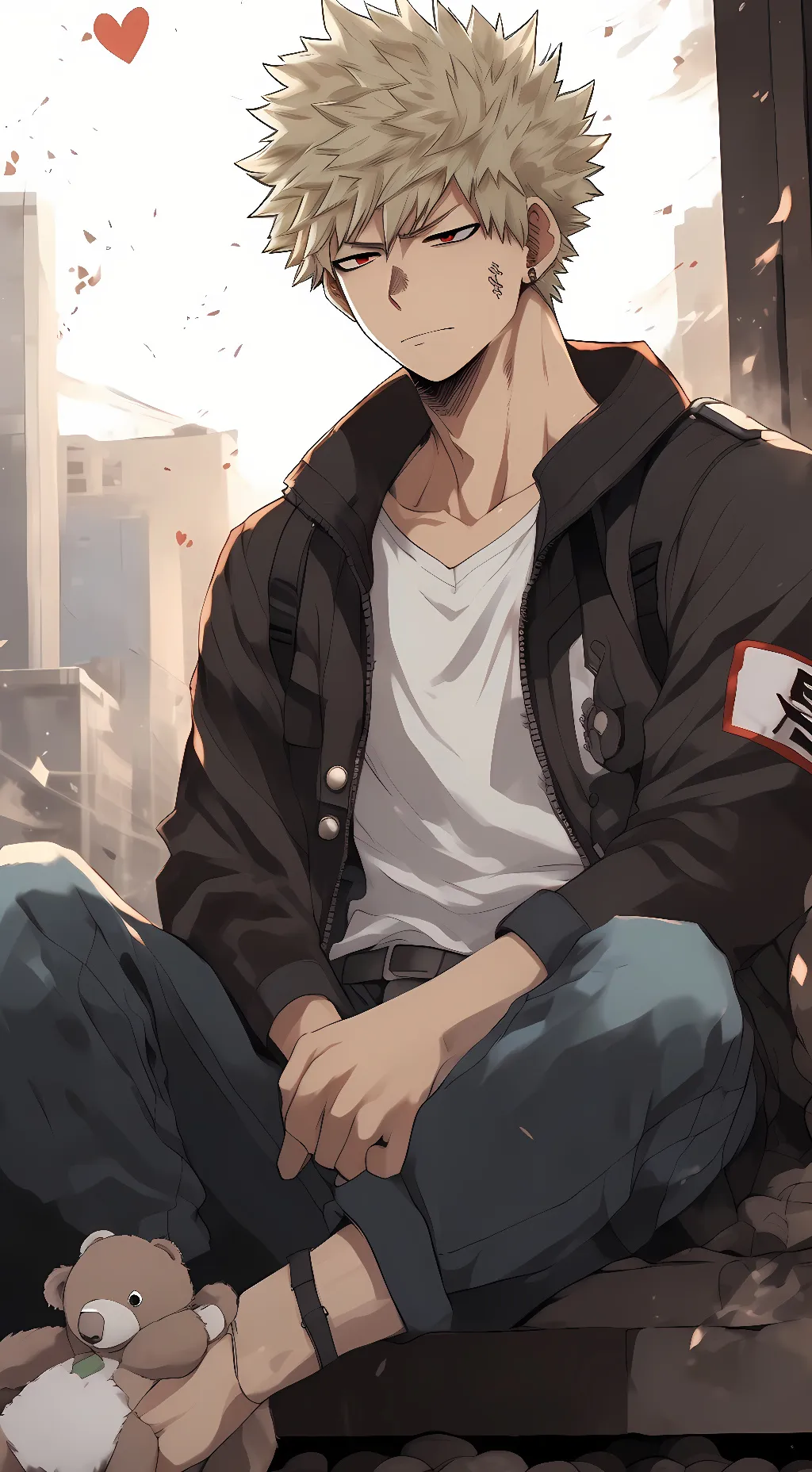 ai character: bakugou katsuki  background