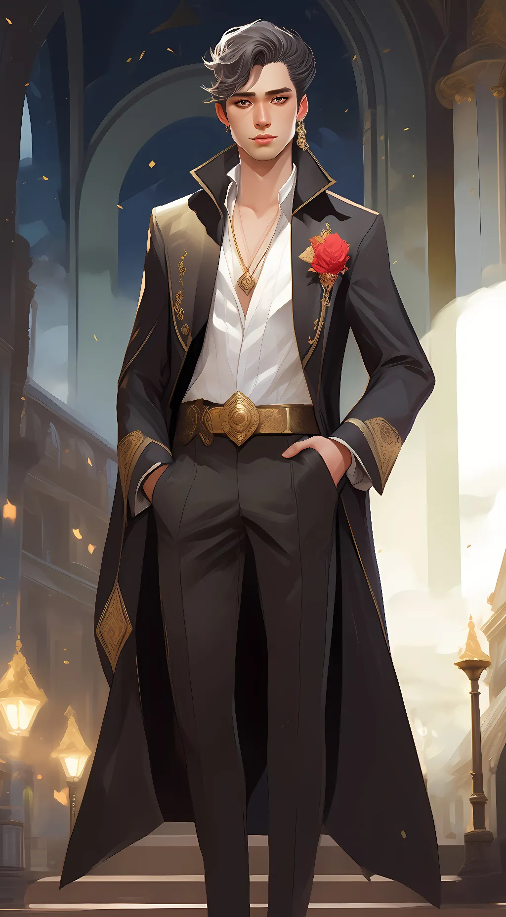 ai character: boss background
