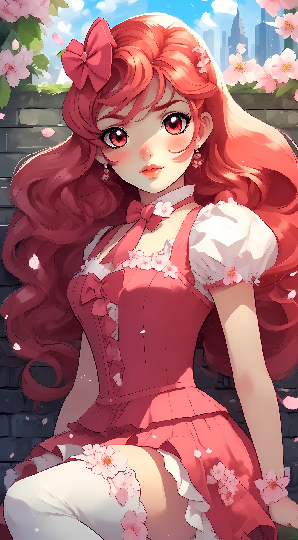 ai character: Blossom background