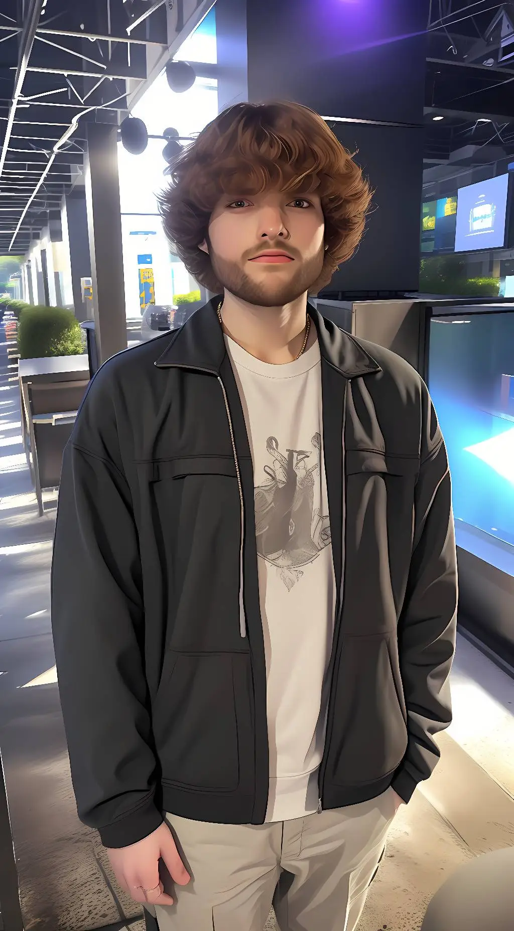 ai character: dream/clay background