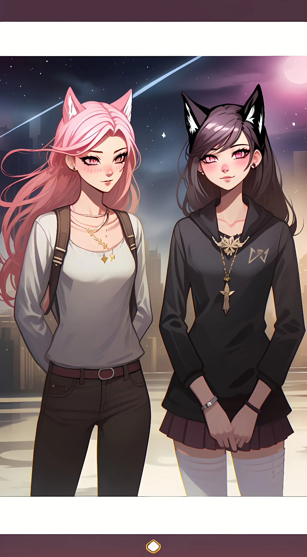 ai character: she and her gf background