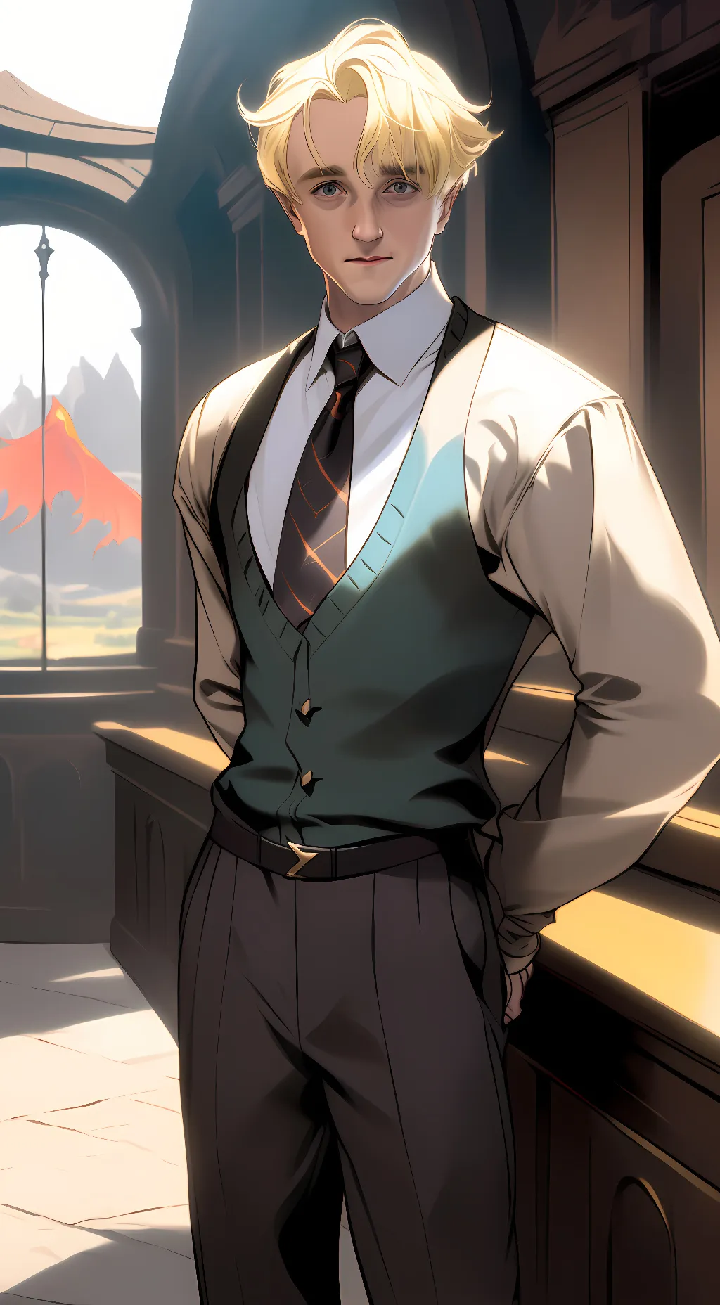 ai character: Draco malfoy background