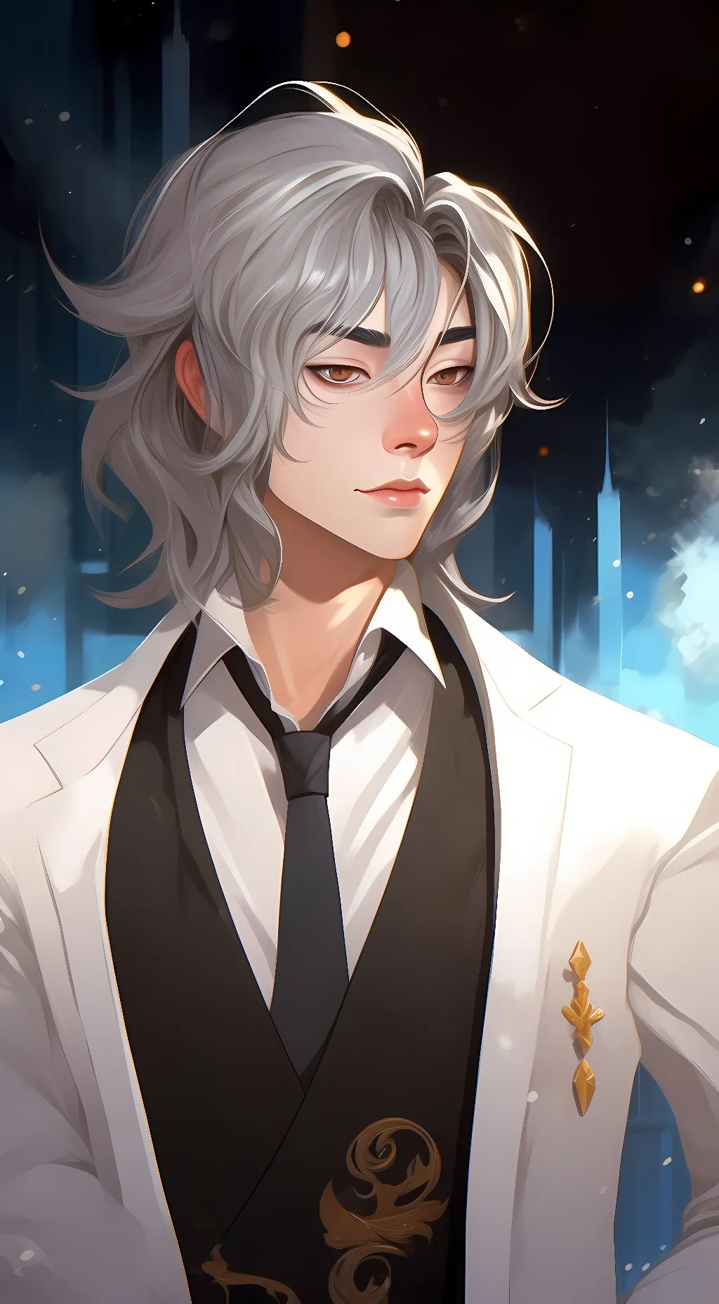ai character: Sagittarius  background